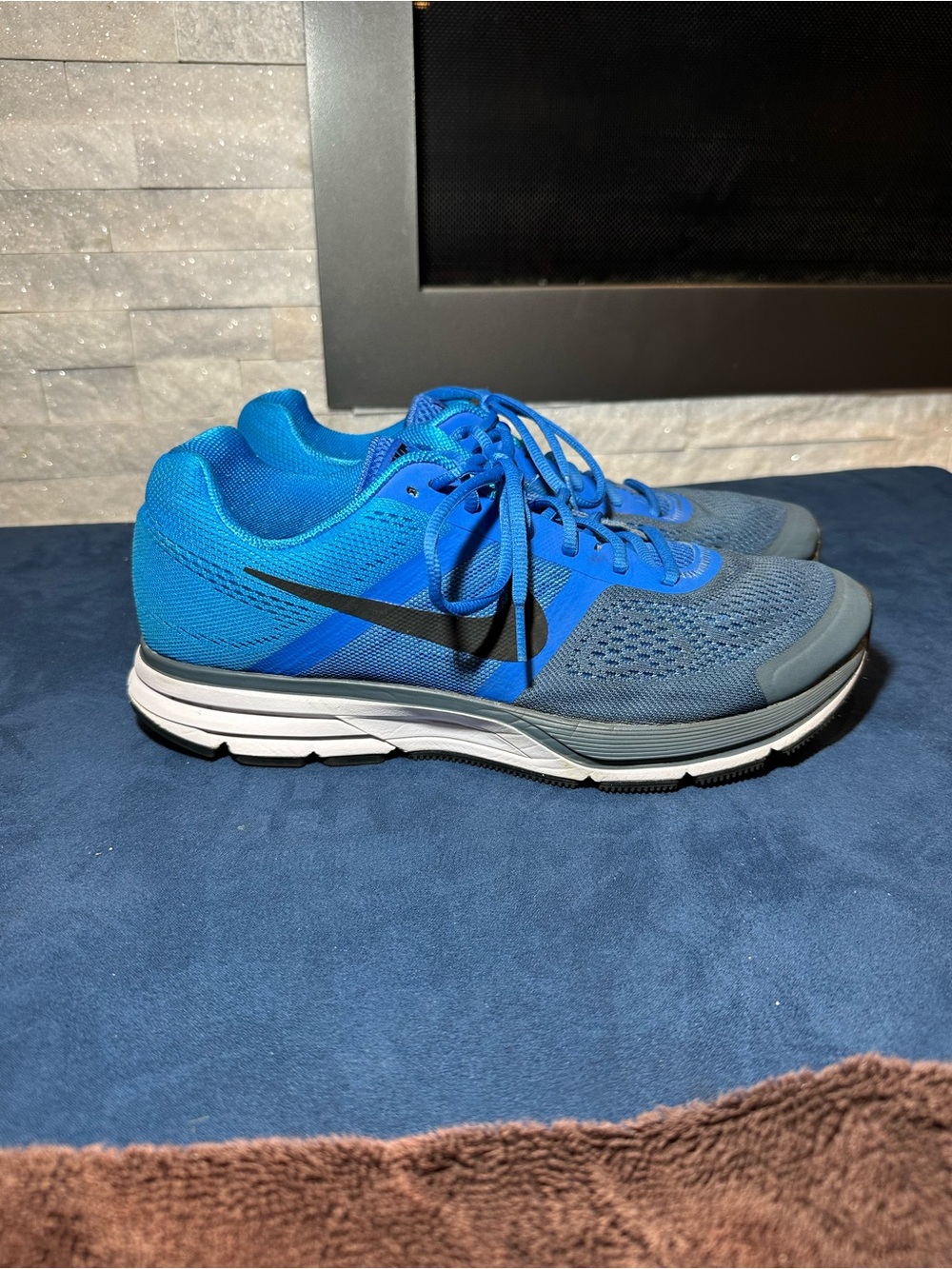 Nike Air Pegasus+ 30 Men’s 11.5 Blue Gray Running Shoes 599376-415